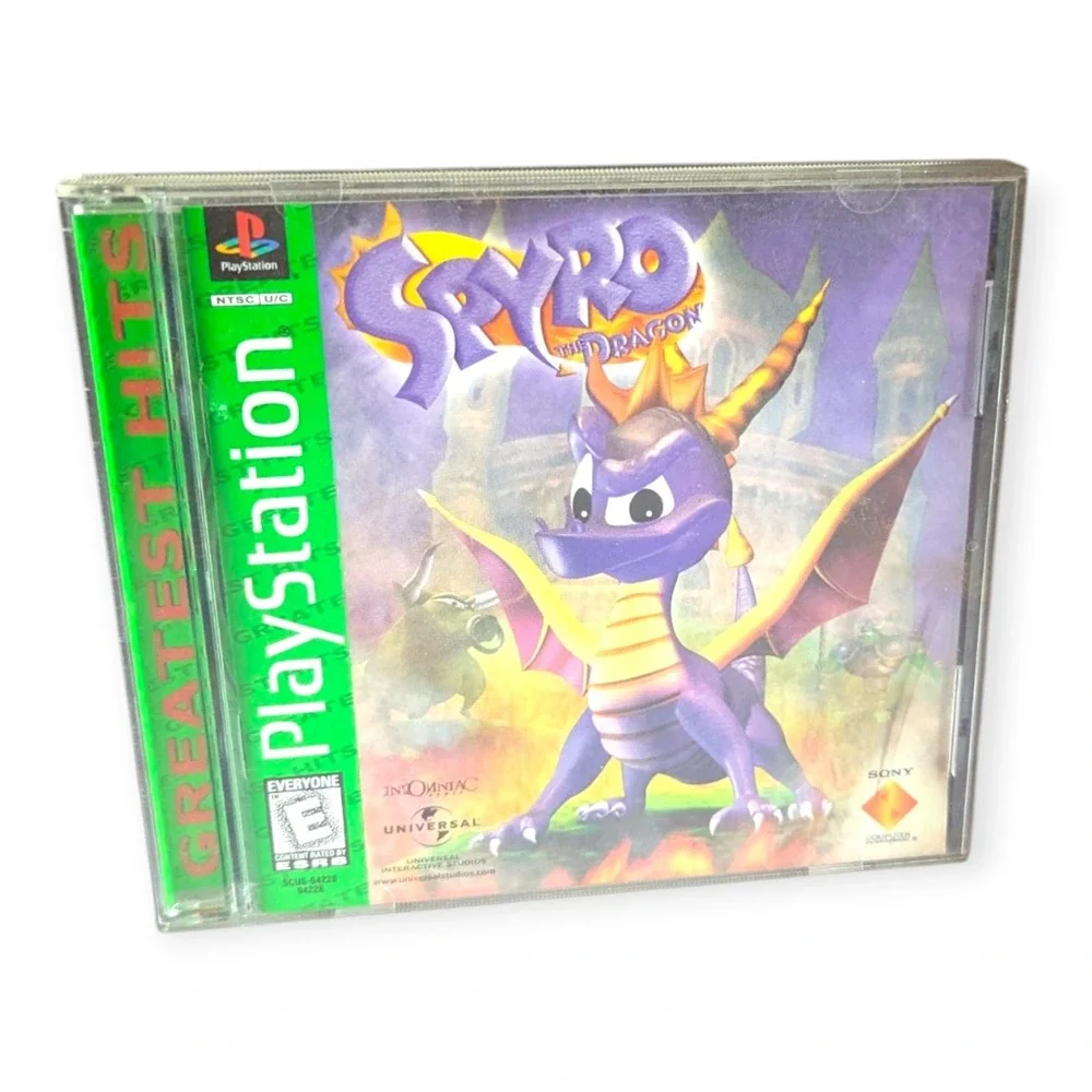Spyro the Dragon Sony PlayStation 1 PS1 Greatest Hits Action Adventure Game CIB